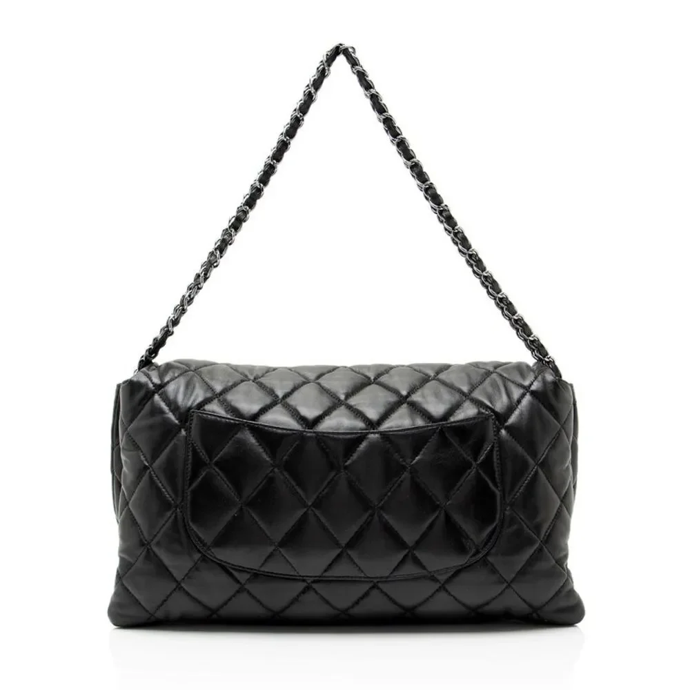 Chanel Lambskin 3 Accordion Maxi Flap Bag - Picture 3 of 13